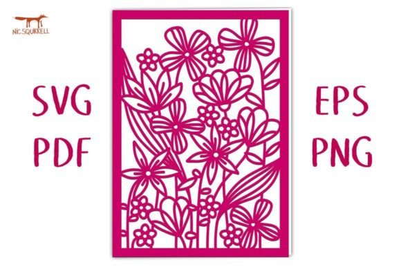 Download Summer Flower Garden Card SVG Cut File - Garden card svg Collection