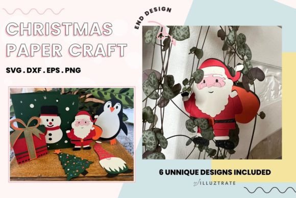 Download Christmas Paper Craft Designs | Xmas SVG - Craft Collection