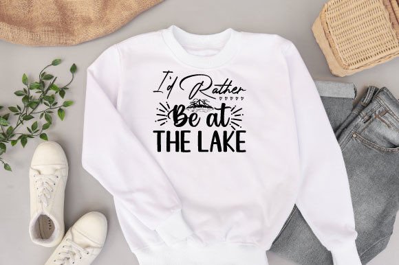 Download I'd Rather Be at the Lake Svg Design - I'd rather be at the lake Collection