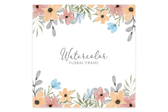 Download Watercolor Colorful Petal Flower Frame - Petal Collection