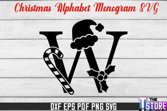 Download Christmas Alphabet Monogram SVG Design - Alphabet monogram svg Collection