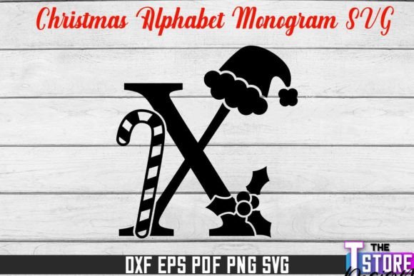 Download Christmas Alphabet Monogram SVG Design - Alphabet monogram svg Collection