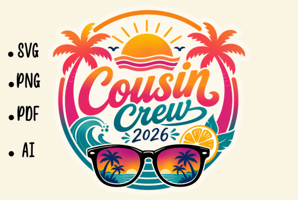 Download Cousin Crew 2026 Summer SVG PDF PNG AI - Cousin crew Collection