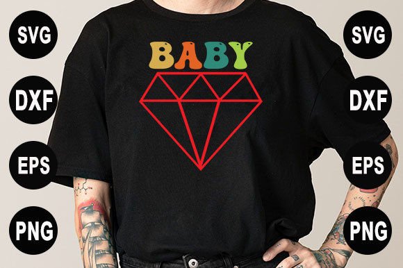 Download Retro Diamond Craft Design, Baby - Craft Collection